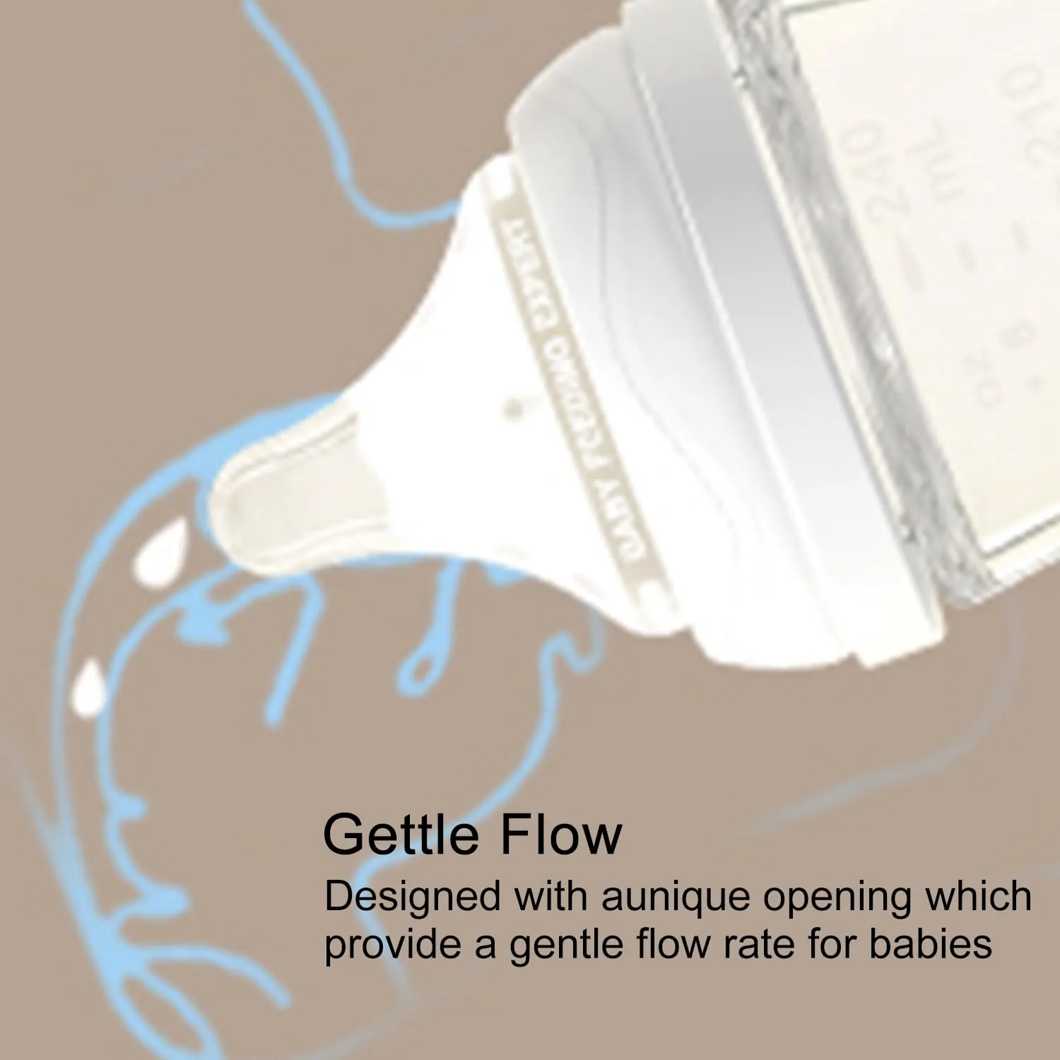 Glass Nurturing Baby Bottles Gentle & Extra Slow Flow, Newborn Breastfeeding Bottle with Anti Colic Nipple for 0 Months Babies, Includes S Nipples, (5Oz, 2 Packs)