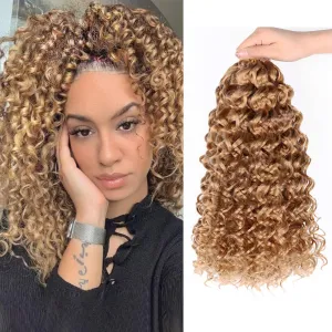 Gogo Curl Short Curly Crochet Hair - 12 Inch 8 Packs for Black Women - Beach Curl, Deep Wave, Water Wave Braids Synthetic Hair Extensions