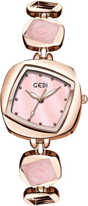 Gosasa Unique Bracelet Women’s Watch – Irregular Rhombus Dial, Creative Fashion Dress Ladies Quartz Watch Water Resistant Dainty Timepiece