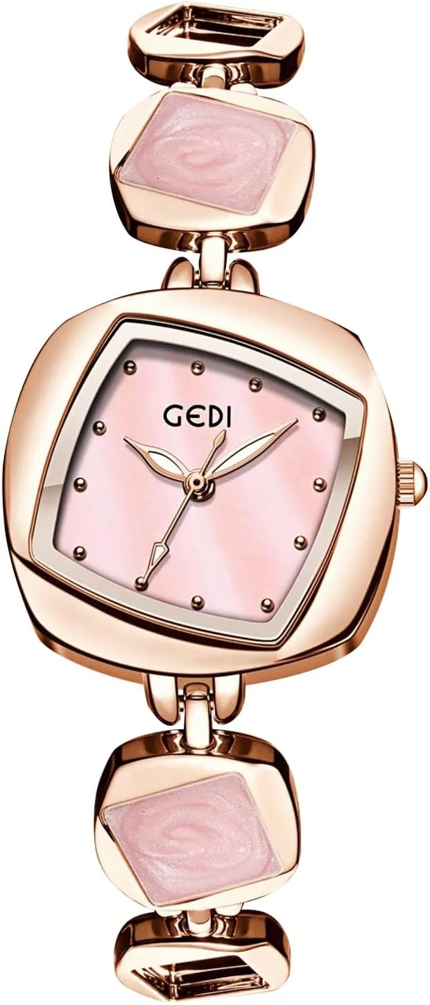 Gosasa Unique Bracelet Women’s Watch – Irregular Rhombus Dial, Creative Fashion Dress Ladies Quartz Watch Water Resistant Dainty Timepiece