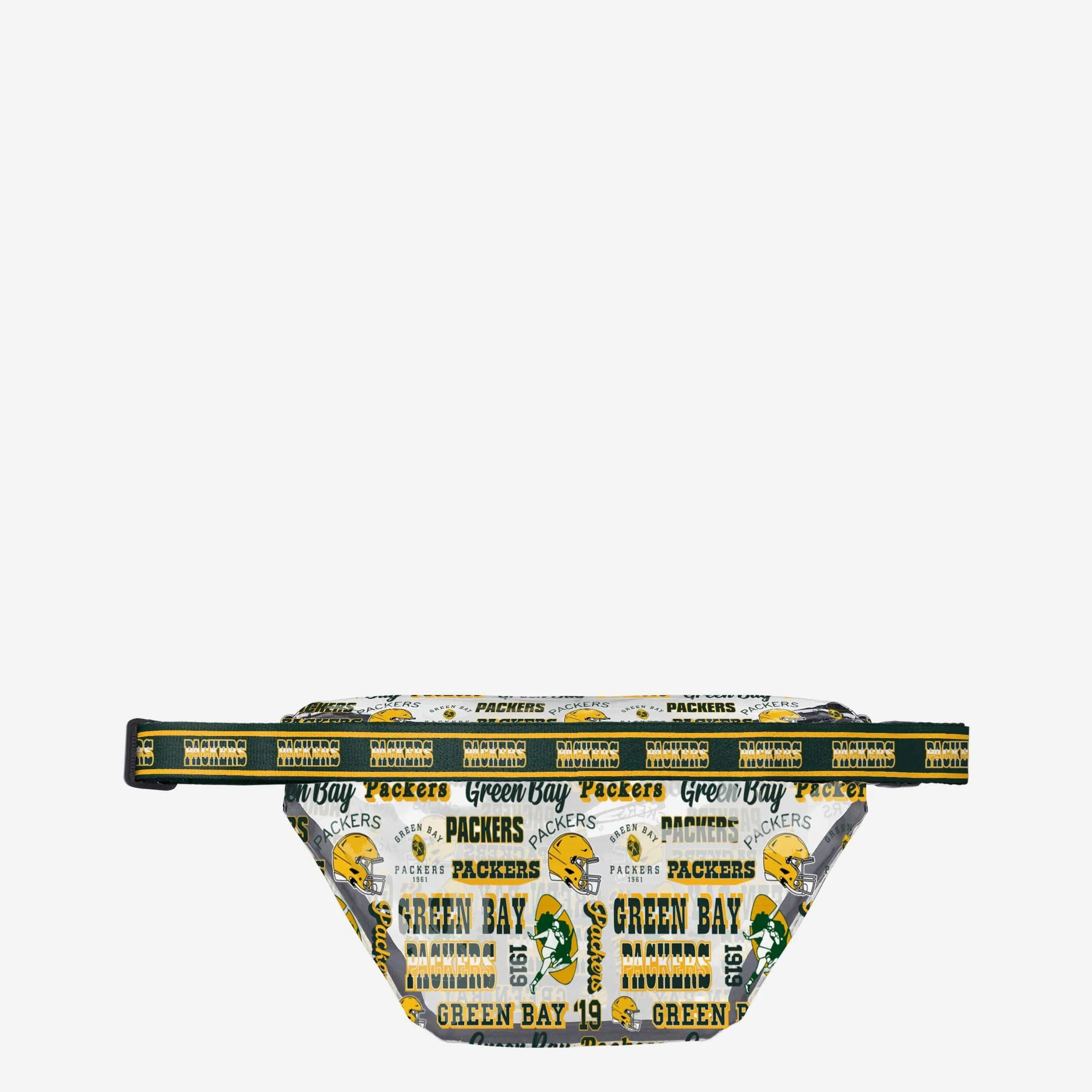 Green Bay Packers Repeat Retro Print Clear Fanny Pack