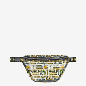 Green Bay Packers Repeat Retro Print Clear Fanny Pack