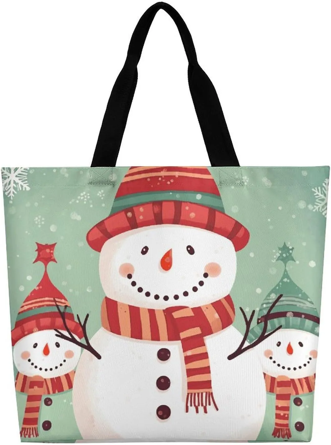 Grocery Bag Reusable Tote Bag Foldable Meat Slices Pattern Shopping Bag Handbag Washable Shoulder Bag for Travel