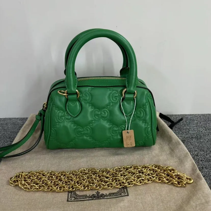 Gucci GG Marmont Mini Top Handle Bag Green