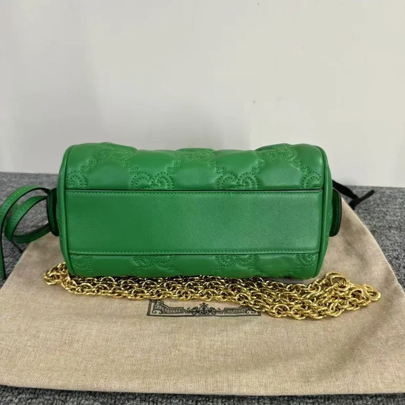Gucci GG Marmont Mini Top Handle Bag Green
