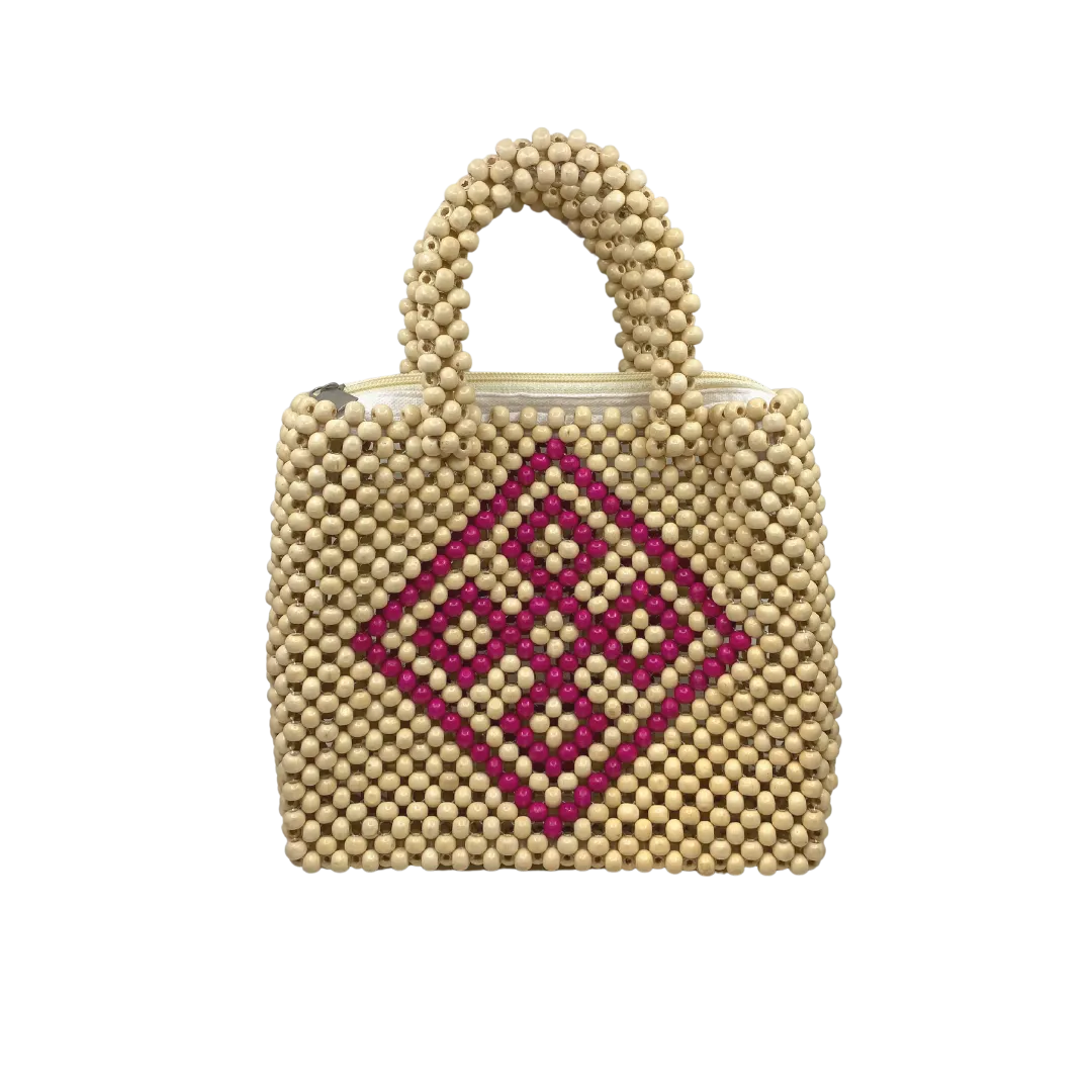 HABI Lifestyle  Julia Diamond Beaded Hand Bag