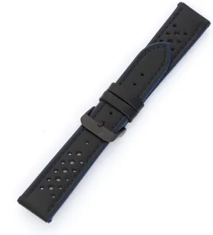 Hadley-Roma MS-755 Blue 22mm Men's Genuine Calfskin Leather Watch Band