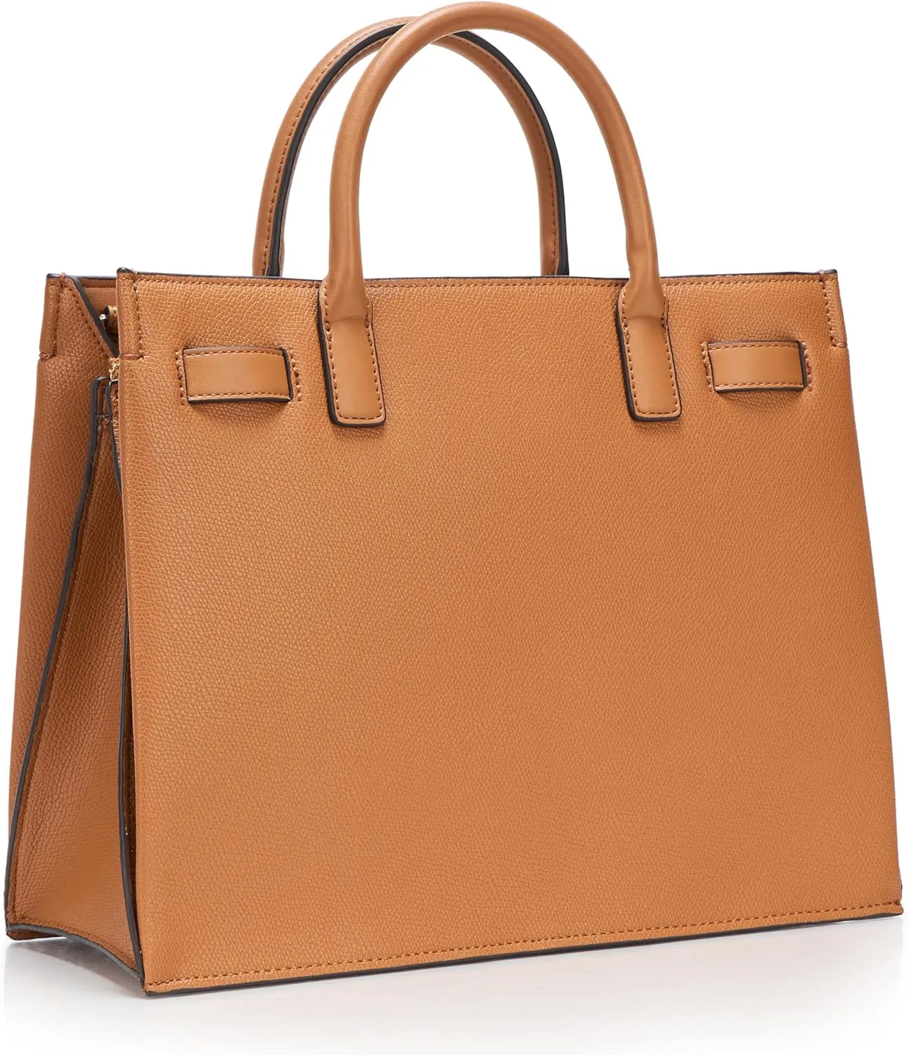 Halston Jerry Embossed Pebble Top Zip Satchel