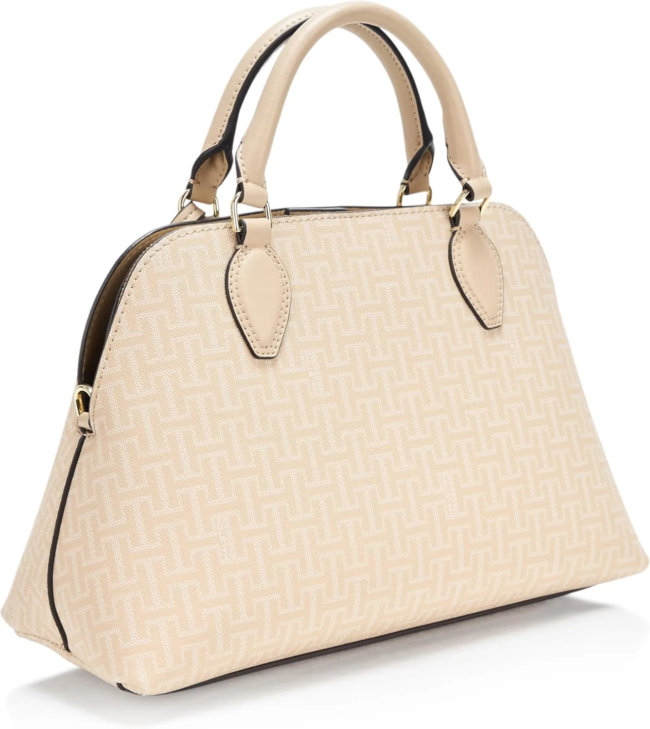 Halston Quincy Embossed Pebble Top Zip Satchel