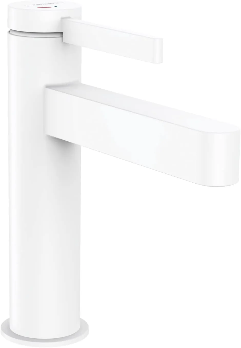 hansgrohe Finoris Modern 1-Handle 1-Hole 0-inch Tall Bathroom Sink Faucet in Matte White, 76020701
