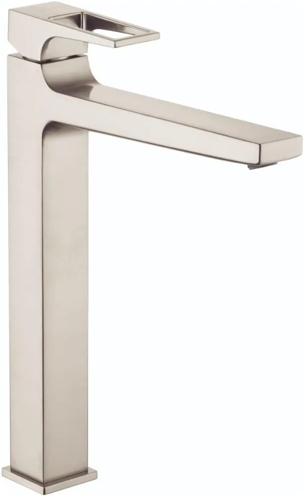 hansgrohe Metropol Modern Low Flow Water Saving 1-Handle 1 13-inch Tall Bathroom Sink Faucet in Brushed Nickel, 74513821