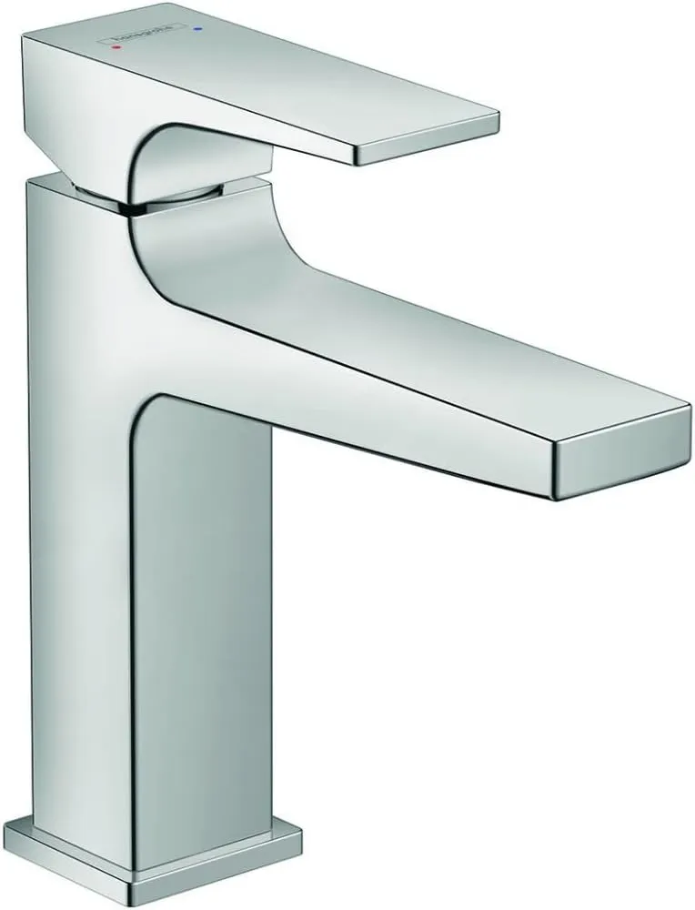 hansgrohe Metropol Modern Low Flow Water Saving 1-Handle 1 7-inch Tall Bathroom Sink Faucet in Chrome, 32506001