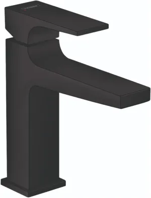 hansgrohe Metropol Modern Low Flow Water Saving 1-Handle 1-Hole 7-inch Tall Sink Matte Black, 32506671 Bathroom Faucet