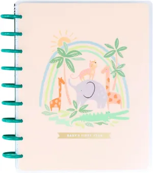 Happy Planner Hello Little One Guided Classic-Size Disc-Bound Baby Journal, 80 Pages