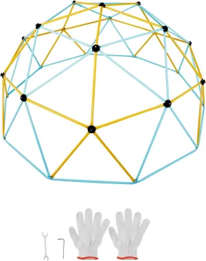 Happybuy Climbing Dome, 750LBS Capacity, Easy Assembly, 12FT for Kids 3-10, Geometric, Outdoor Play Equipment