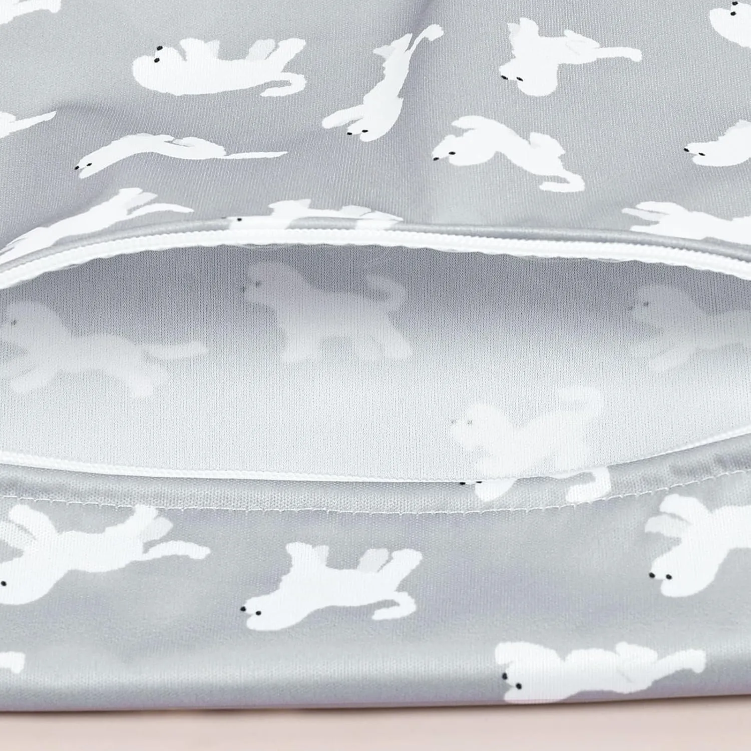 HappyFlute 2pcs Waterproof Bag Set - Cactus & Animal Pattern Wet/Dry Bag for Towels, Diapers, Swim & Beach Use, 10.2x14.4 inches (Dinosaur)