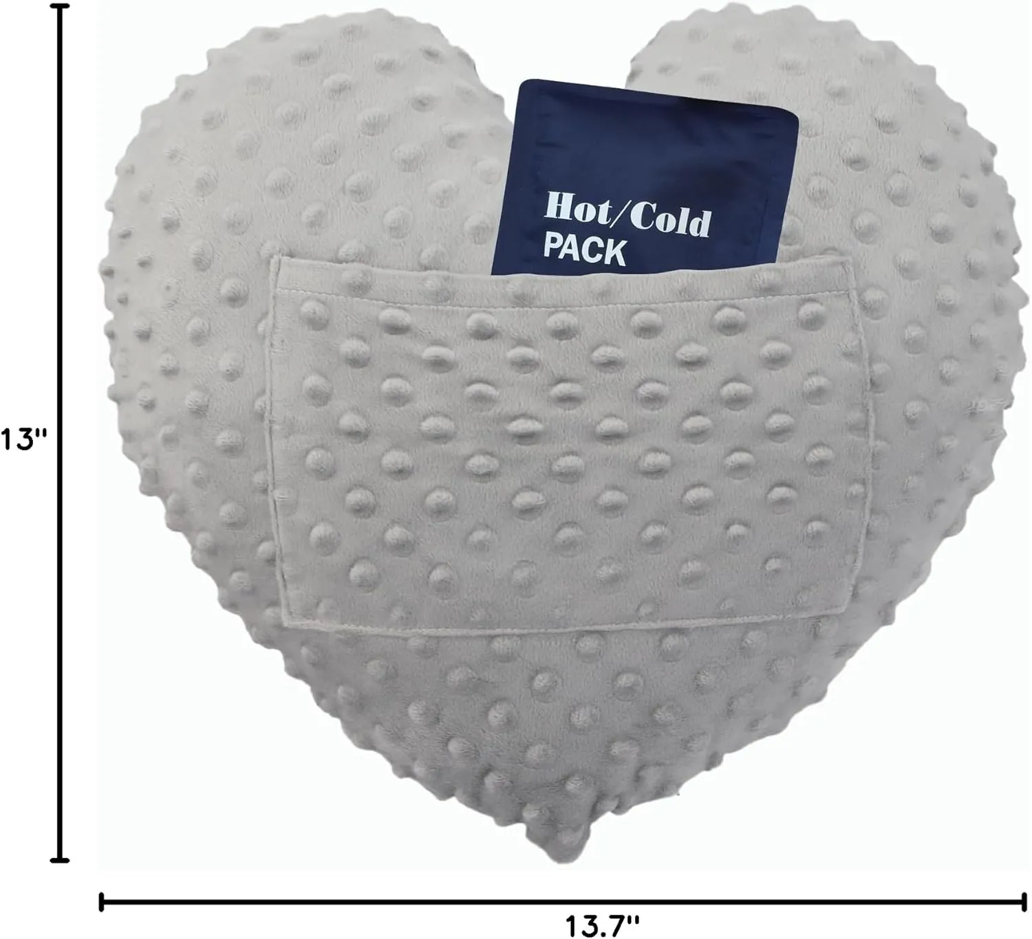 Heart Surgery Pillow for Open Heart Surgery After Bypass Coughing with Pocket Comfort Cushion Recovery Gifts Women Men Patients Minky Dot Light Gray