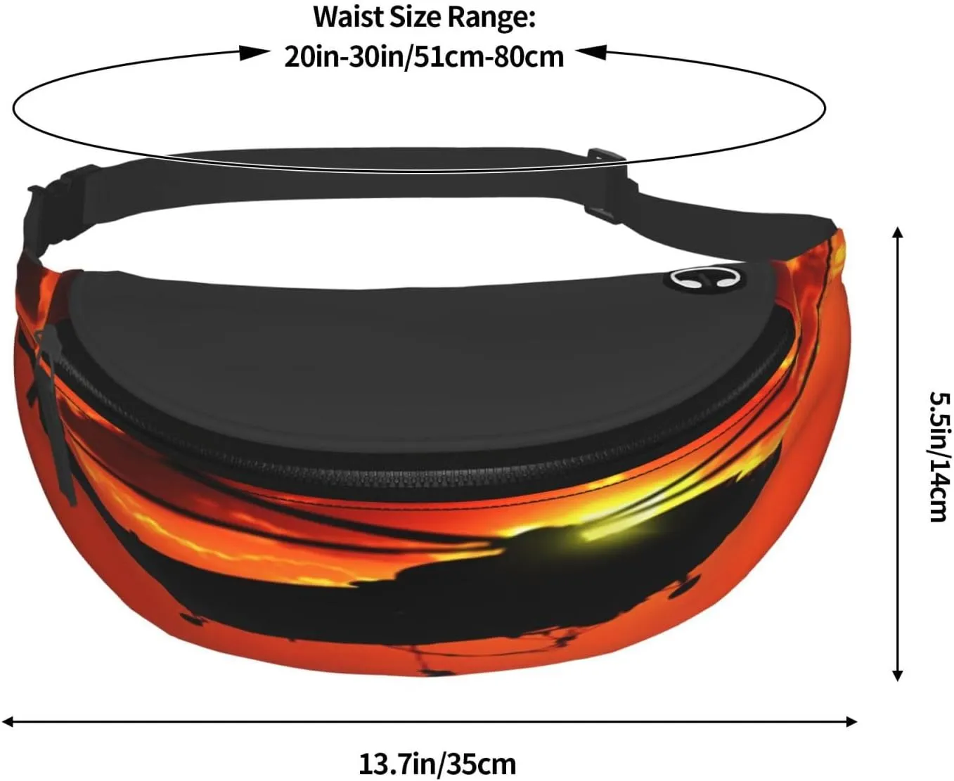 Helicopter Plane Sea Rescue Airplane Fanny Pack, Crossbody Waist Packs for Women Men Waist Bags with Adjustable Strap for Travel Running Hiking Sport