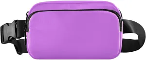 Heliotrope Front Crossbody Bags for Women Hip Bum Bag for Travel Shopping Hiking Cycling Running, 8 x 5.3 x 2.3 Inches