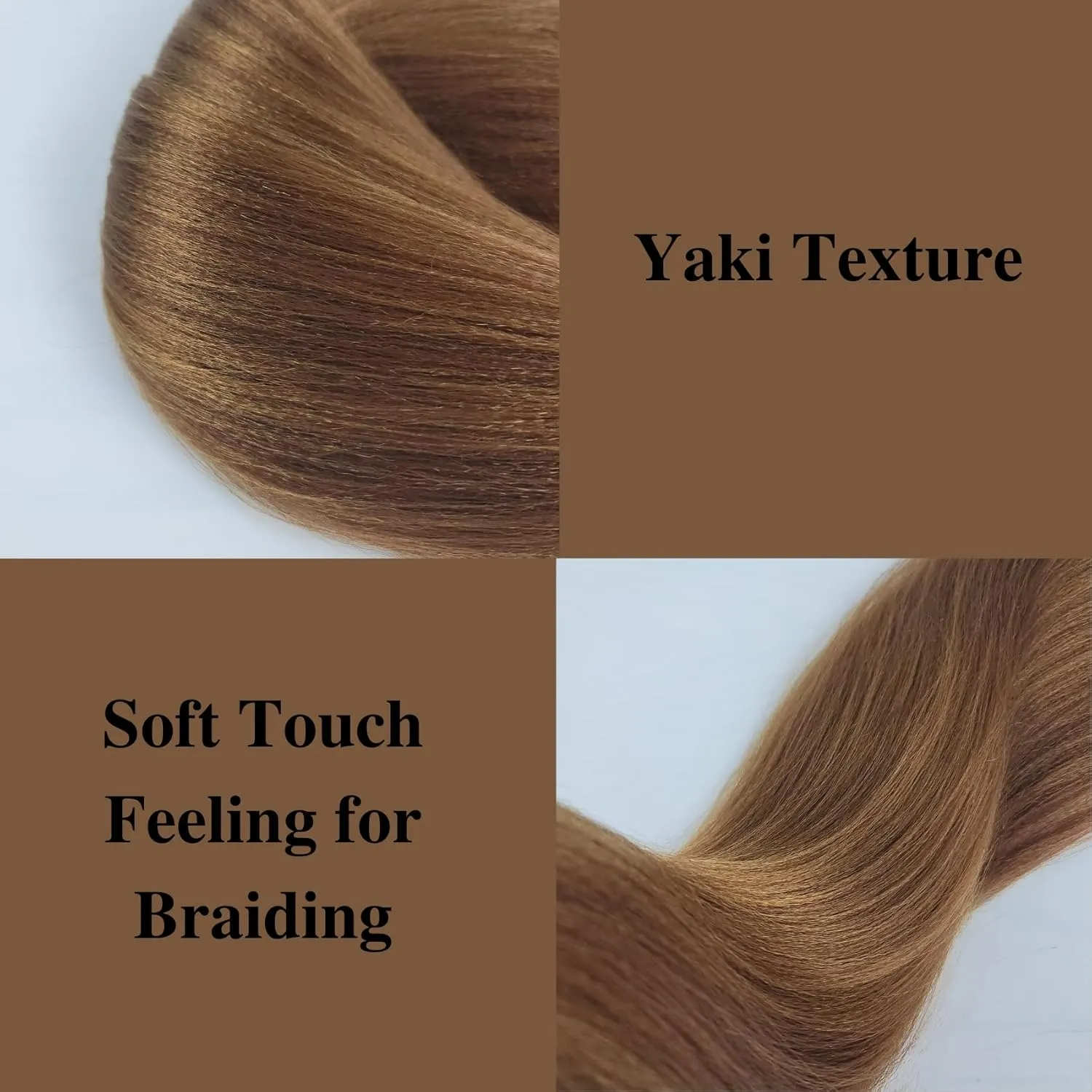 Honey Brown Braiding Hair Pre stretched Boho Hair for Braiding Prestretched Hypoallergenic Ez Braid Curly Deep Wave Crochet Braids