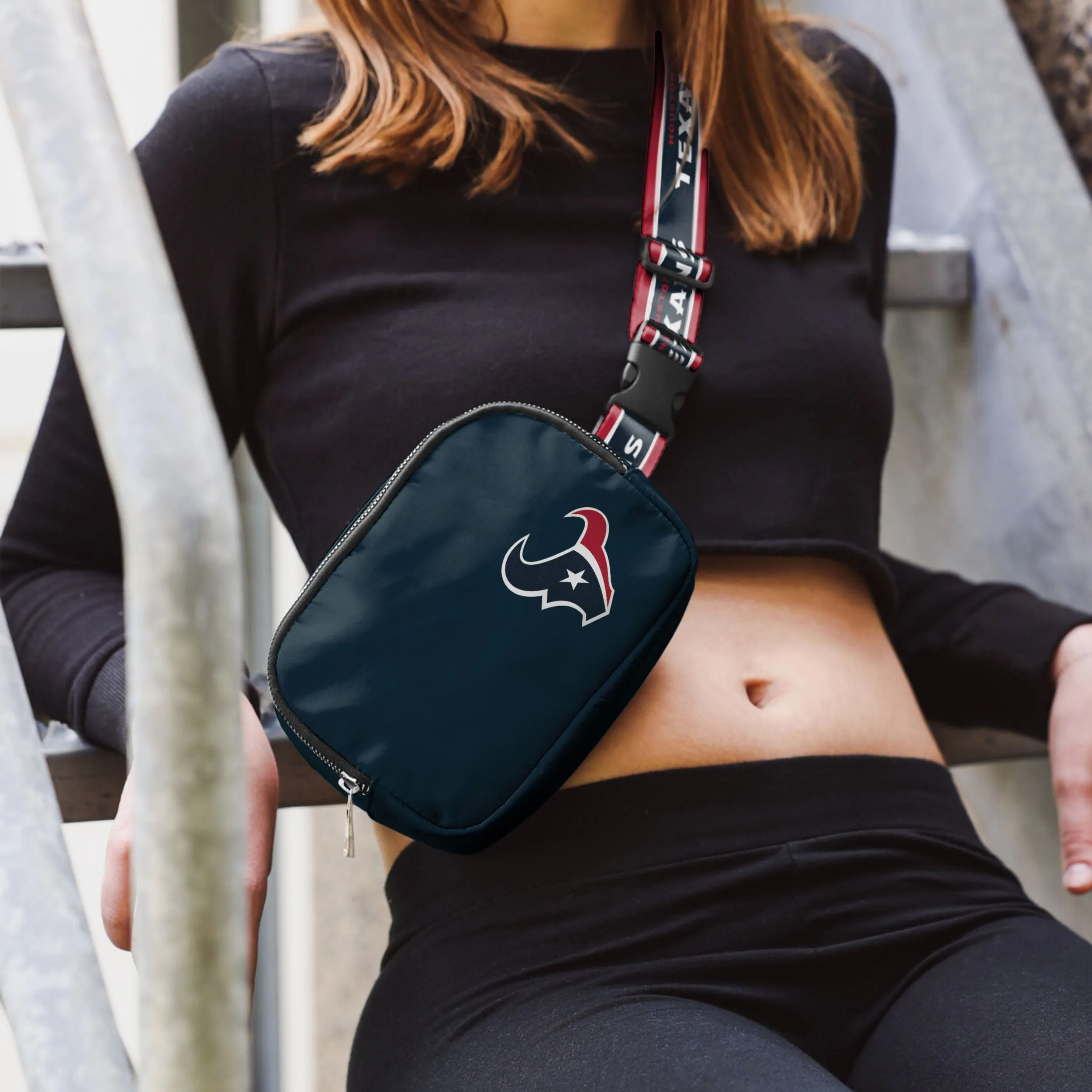 Houston Texans Team Wordmark Crossbody Belt Bag