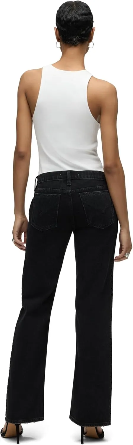 HUDSON Women's Kelli Low Rise Loose Fit Straight Leg Jean