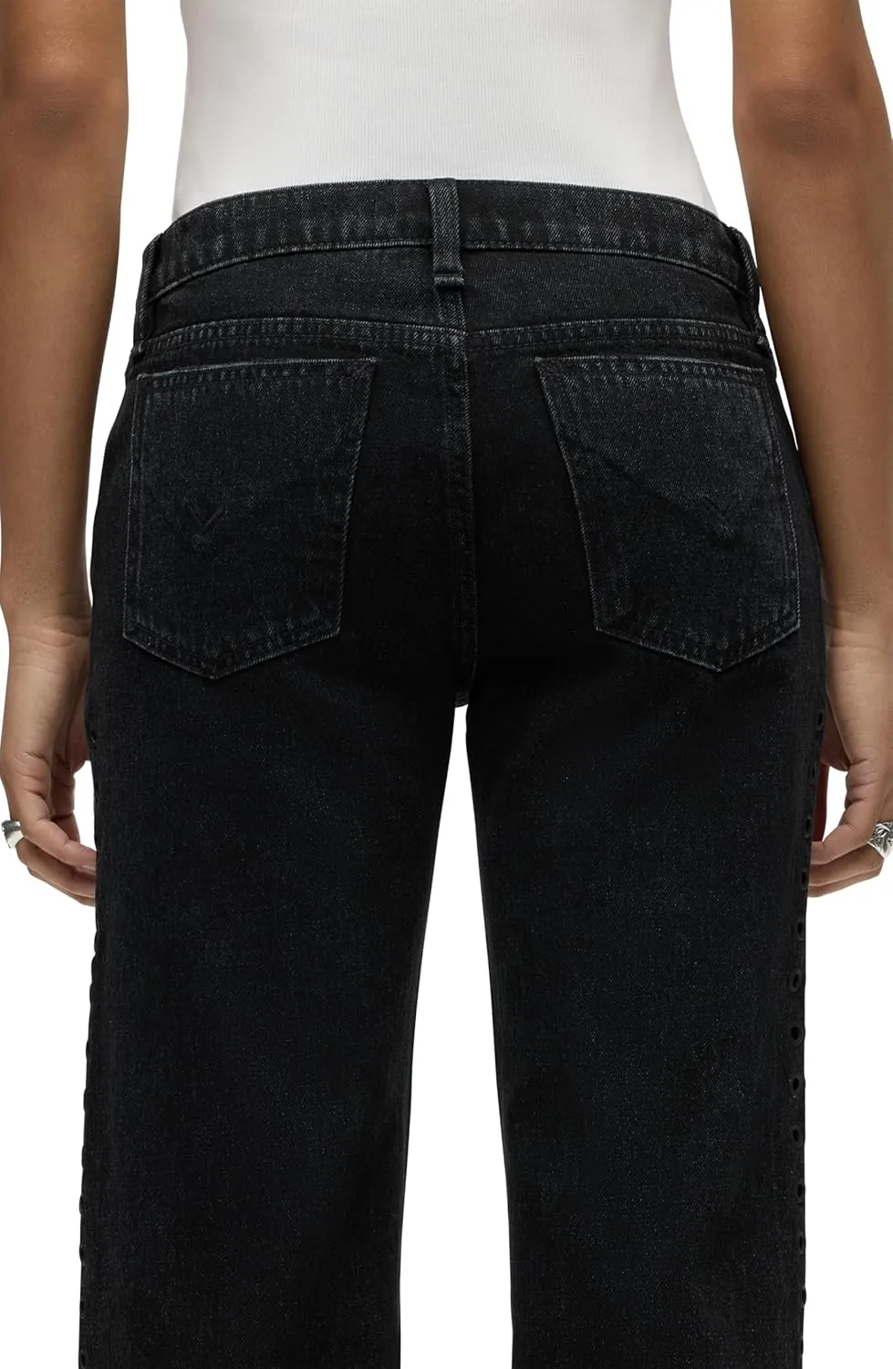HUDSON Women's Kelli Low Rise Loose Fit Straight Leg Jean