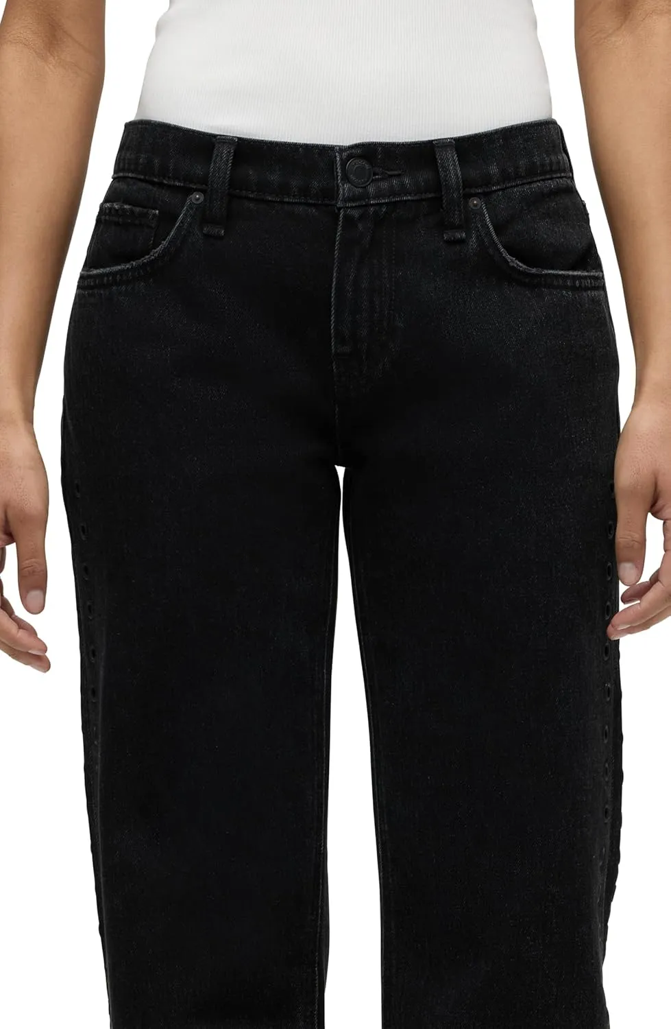 HUDSON Women's Kelli Low Rise Loose Fit Straight Leg Jean