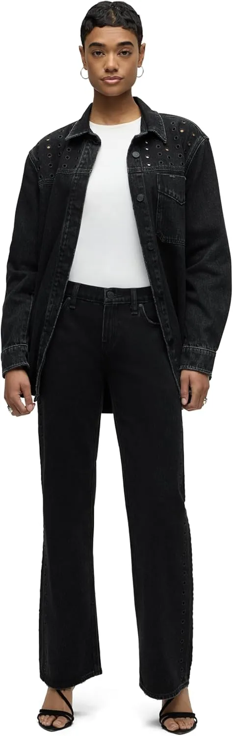 HUDSON Women's Kelli Low Rise Loose Fit Straight Leg Jean