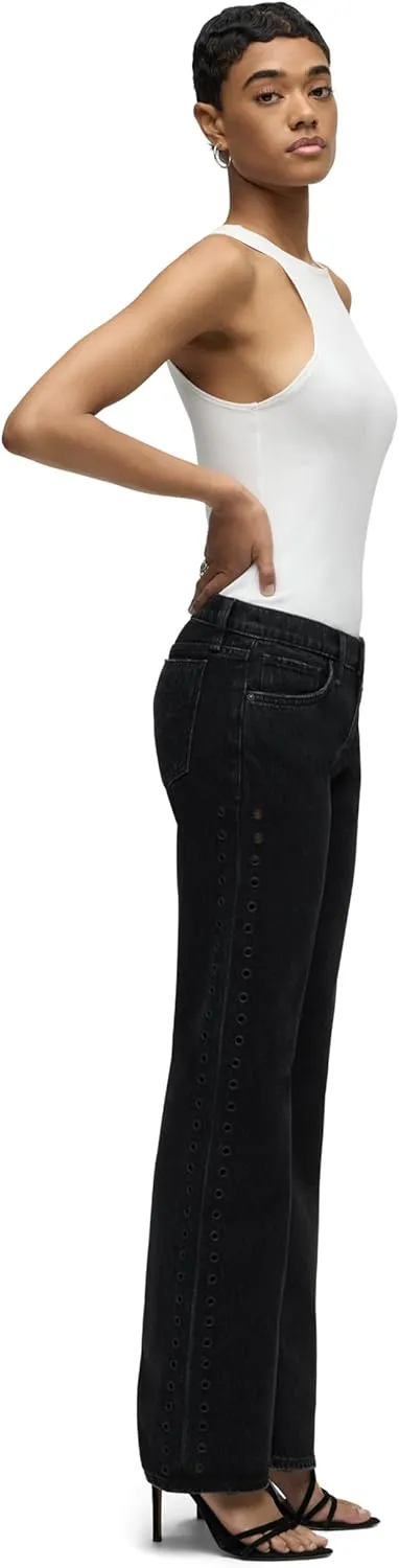 HUDSON Women's Kelli Low Rise Loose Fit Straight Leg Jean