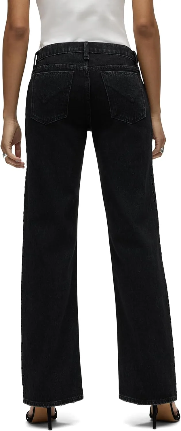HUDSON Women's Kelli Low Rise Loose Fit Straight Leg Jean