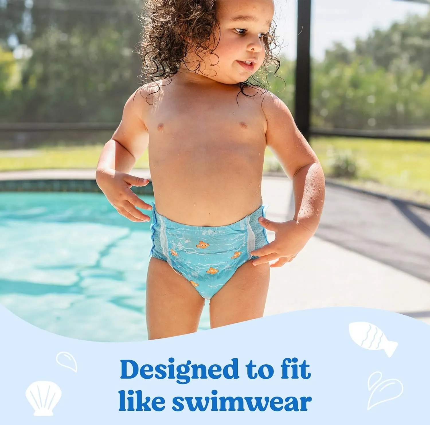 Huggies Little Swimmers Disposable Swim Diapers, Size 4 (24-34 lbs), 36 Ct (2 packs of 18), Packaging May Vary