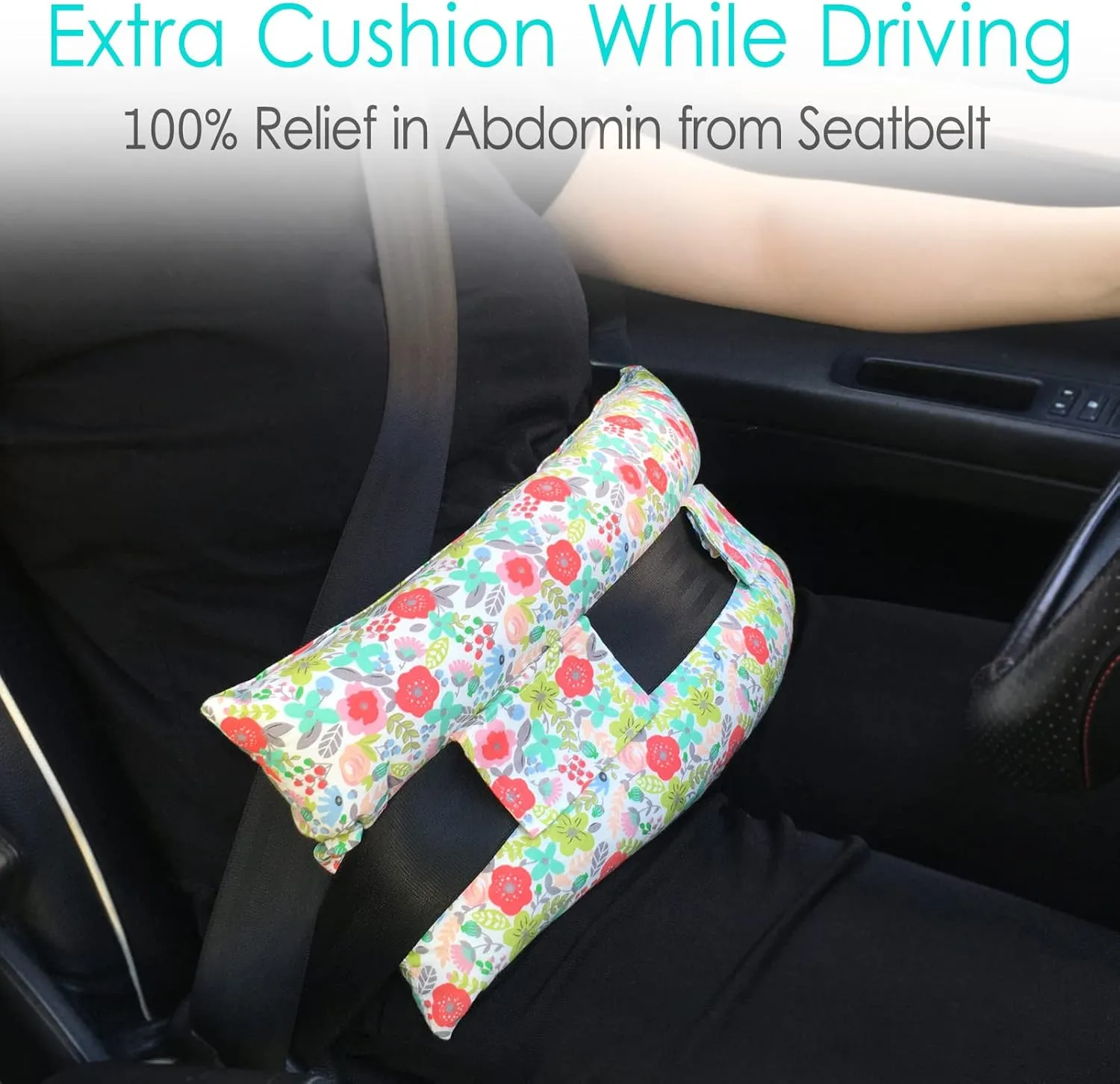 Hysterectomy Pillow Abdominal Post Surgery Pillows with Pocket Comfort for Ice Heat Packs Tummy Tuck Belly Incision Recovery Seatbelt Gifts Women Patients (Camellia)