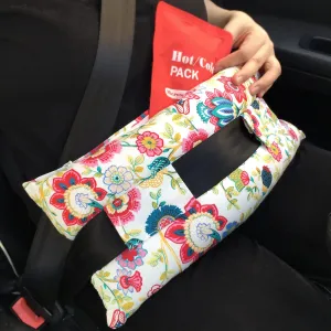 Hysterectomy Pillow Abdominal Post Surgery Pillows with Pocket Comfort for Ice Heat Packs Tummy Tuck Belly Incision Recovery Seatbelt Gifts Women Patients (Sunflower)