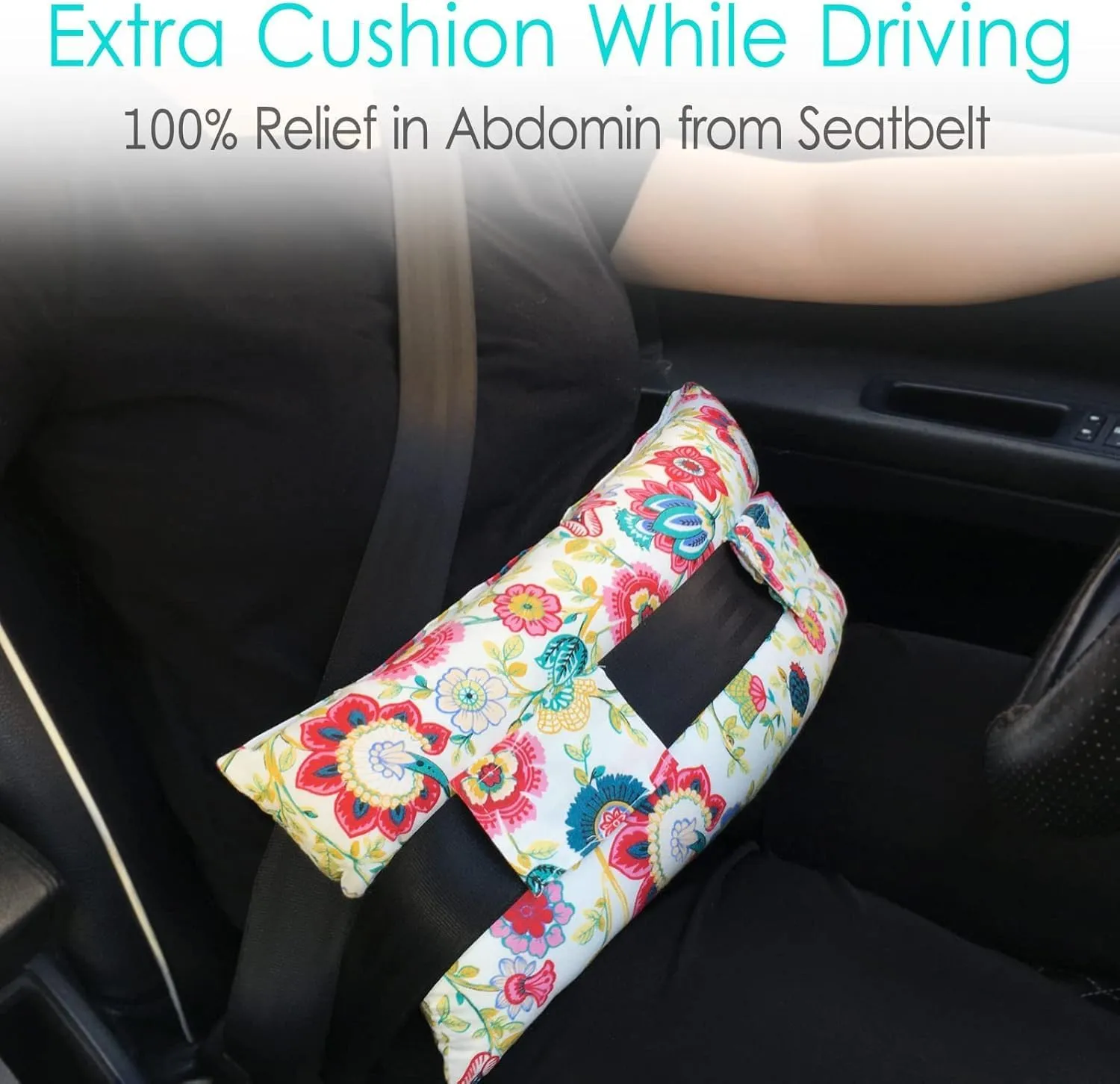 Hysterectomy Pillow Abdominal Post Surgery Pillows with Pocket Comfort for Ice Heat Packs Tummy Tuck Belly Incision Recovery Seatbelt Gifts Women Patients (Sunflower)