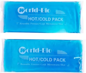 Ice Packs for Injuries Reusable Gel (2 Pack) - Hot Cold Gel Ice Pack for Injury, Pain Relief, Rehabilitation - Flexible Ice Packs for Knee, Shoulder, Back, Neck, Wrist - 4.7" x 12.2"