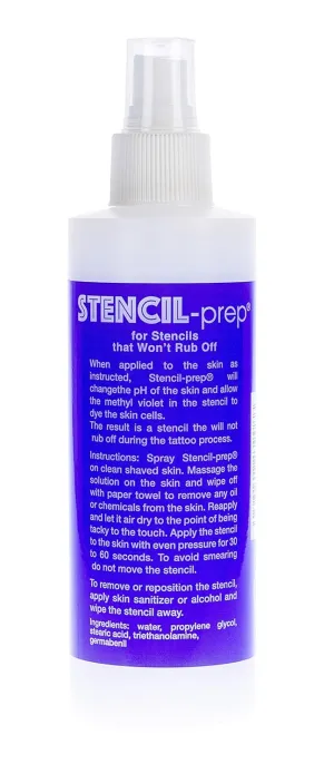 InkJet Stencil-Prep Spray - 8 Oz - Smudge-Proof Tattoo Stencil Transfer Formula (3 Bottles)