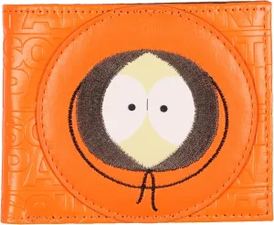 INTIMO South Park Bi-Fold Wallet Allover Embossed Embroidered Kenny Face Design Billfold
