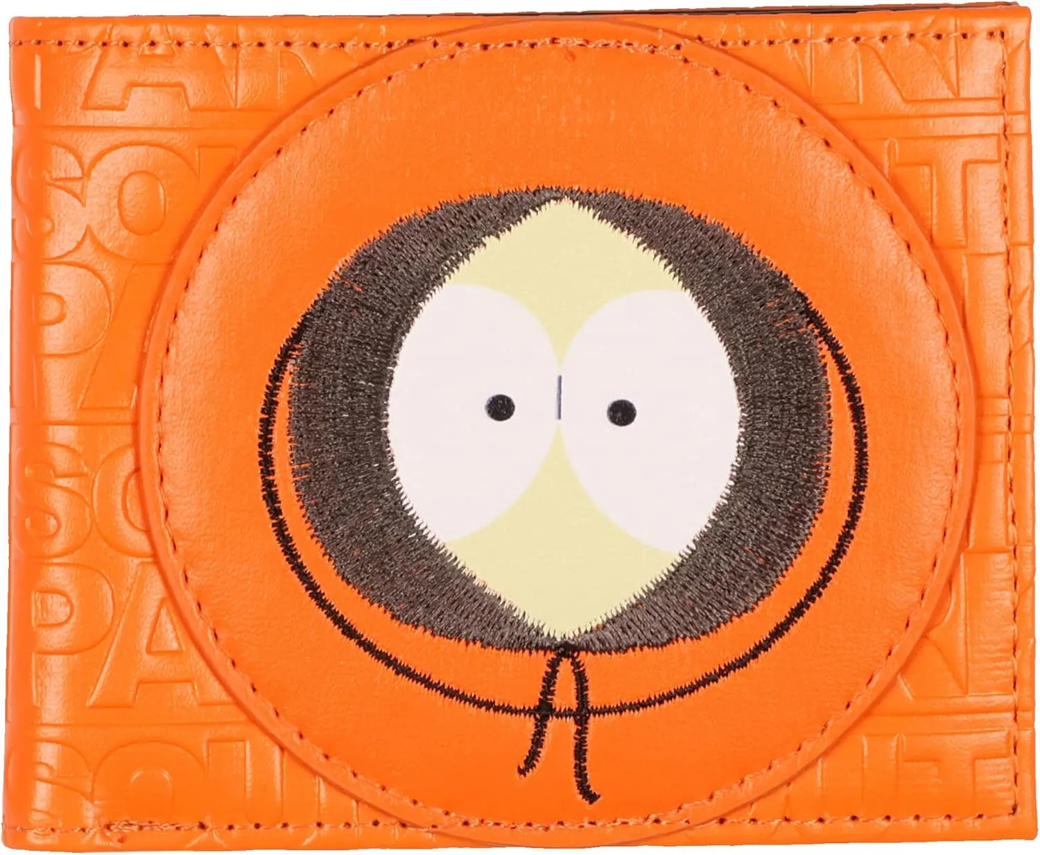 INTIMO South Park Bi-Fold Wallet Allover Embossed Embroidered Kenny Face Design Billfold