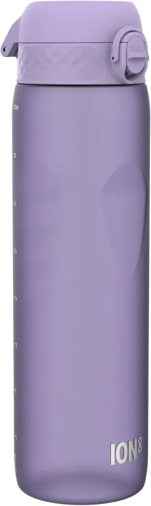 Ion8 1 Litre Water Bottle, Leak Proof, Flip Lid, Carry Handle, Rapid Liquid Flow, Dishwasher Safe, BPA Free, Soft Touch Contoured Grip, Ideal for Sports and Gym, Carbon Neutral Recyclon