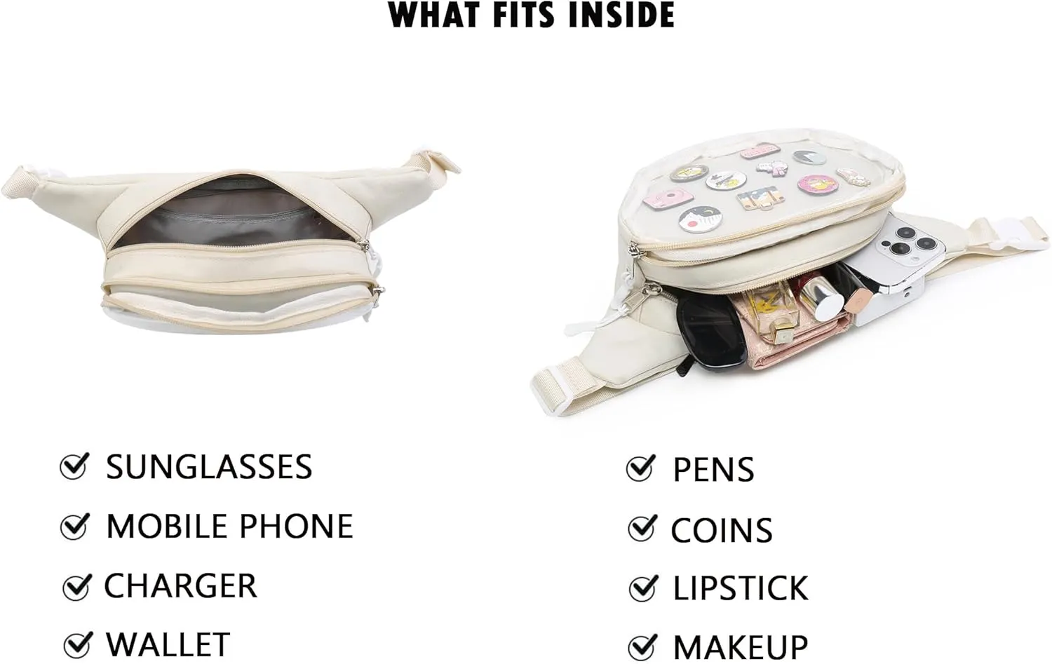 Ita Bag Belt Bag Shoulder Bag Fanny Pack Waist Pack for Travel Walking Running Hiking Cycling
