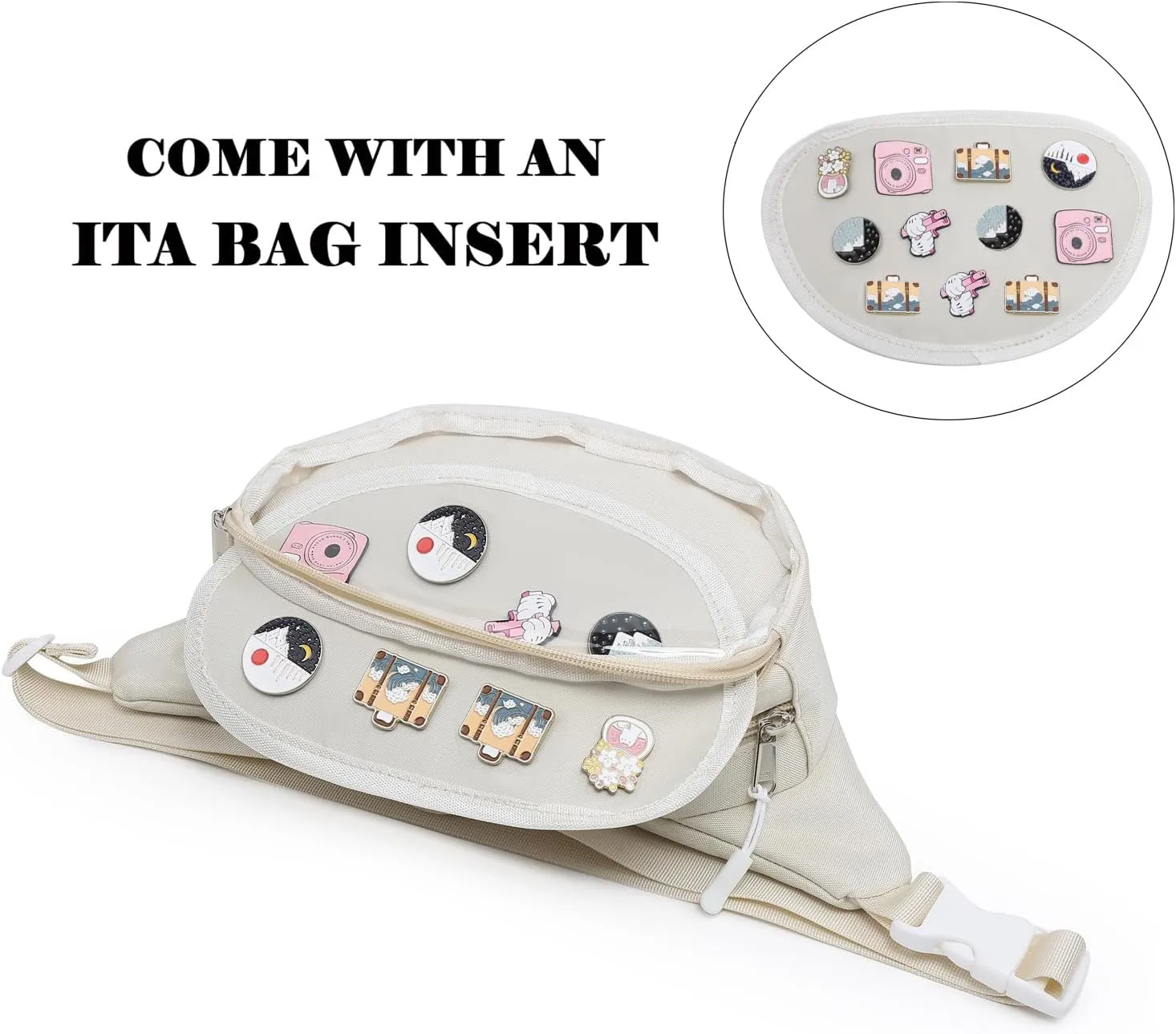 Ita Bag Belt Bag Shoulder Bag Fanny Pack Waist Pack for Travel Walking Running Hiking Cycling