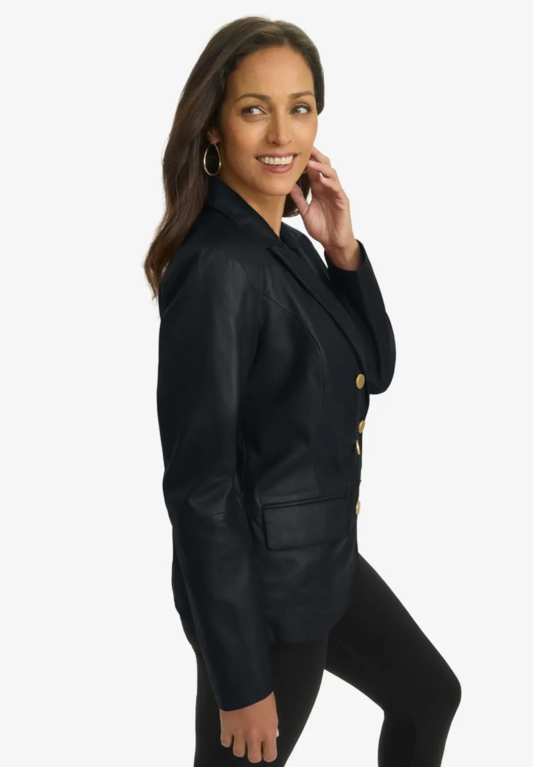 Jessica London Women's Plus Size Double-Breasted Blazer