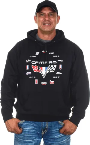 JH DESIGN GROUP Men’s Chevy Camaro Hoodies Zip up and Pullover Sweatshirts 4 Styles