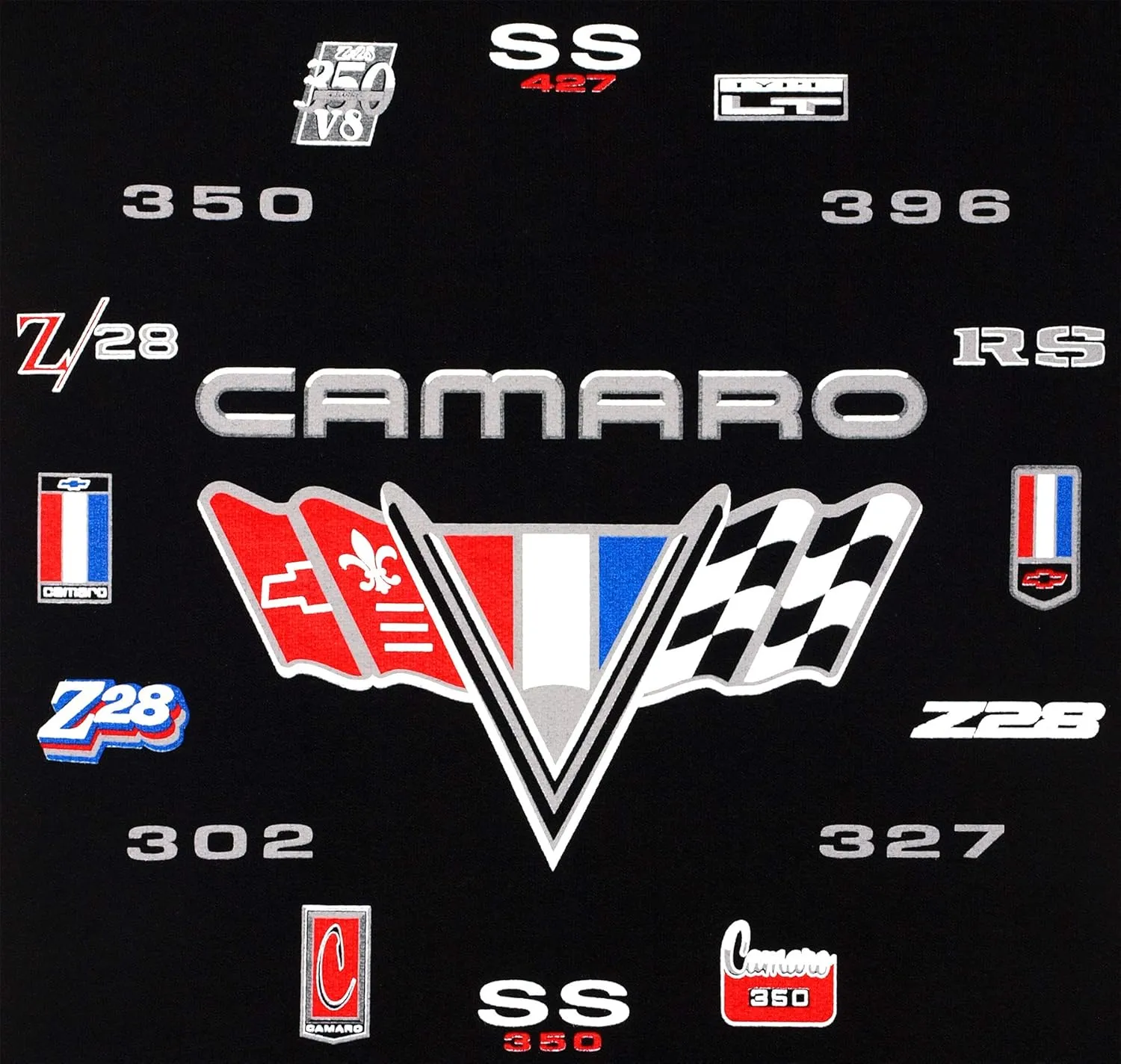 JH DESIGN GROUP Men’s Chevy Camaro Hoodies Zip up and Pullover Sweatshirts 4 Styles