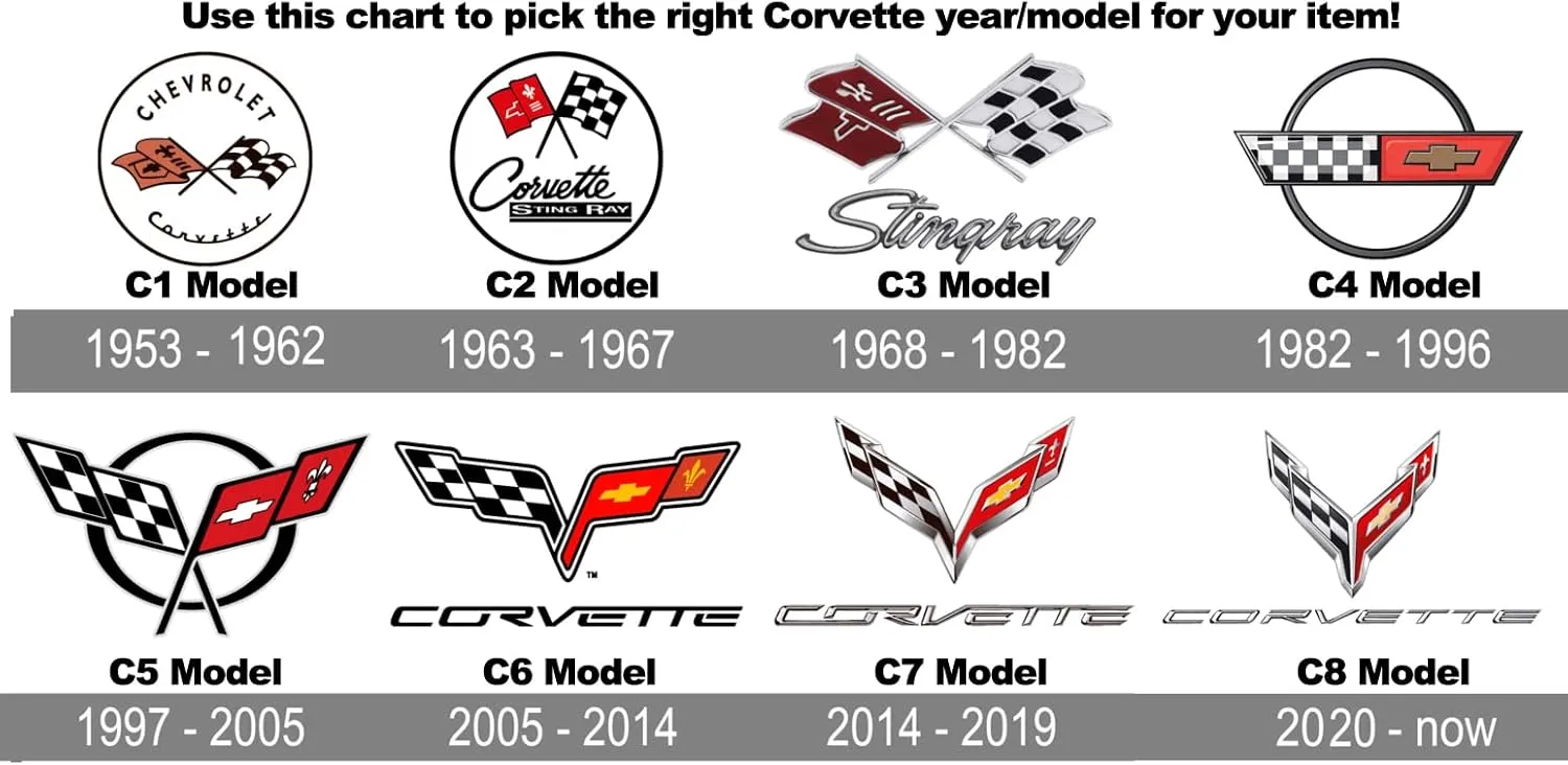 JH DESIGN GROUP Men's Corvette C8 Classic Hoodie Pullover Sweatshirt in Black