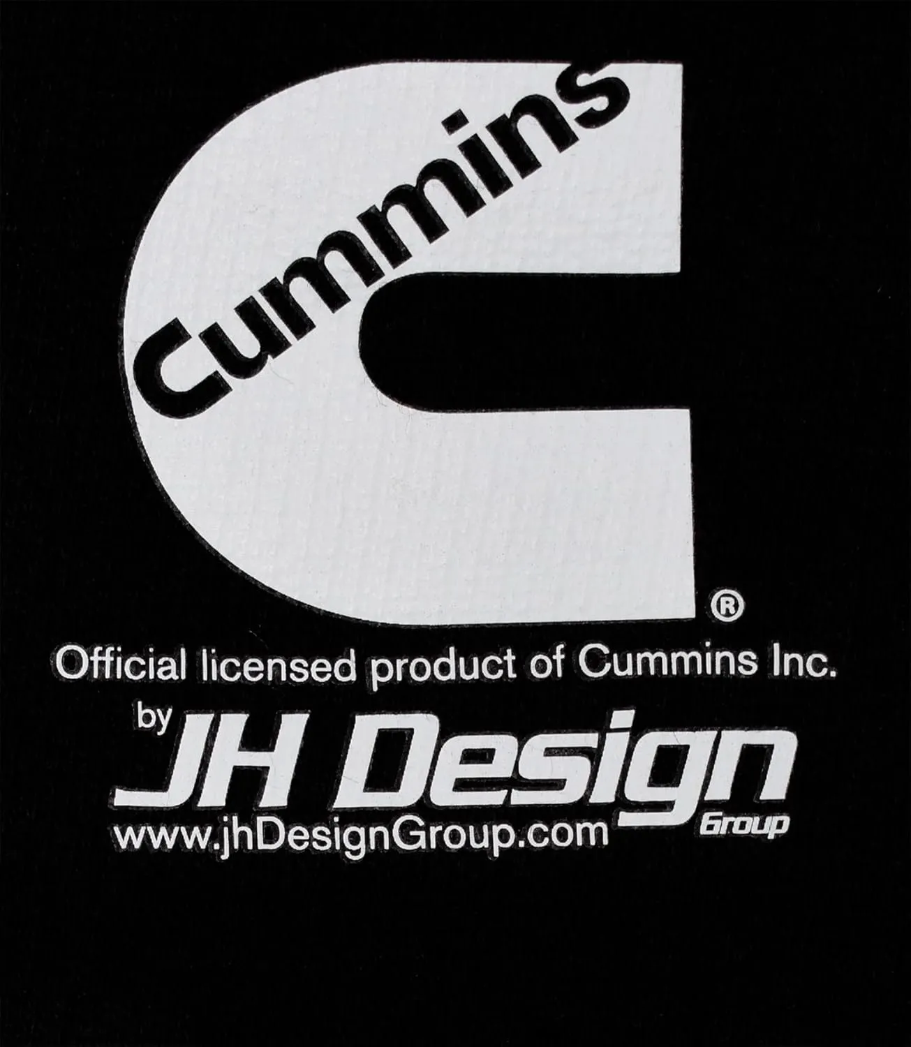 JH DESIGN GROUP Men's Cummins Diesel Hoodie Full Zip Up Black Hooded Sweatshirt