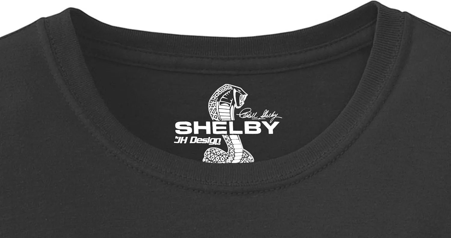 JH DESIGN GROUP Men's Shelby Cobra Charcoal Long Sleeve Crew Neck Long Sleeve Shirt