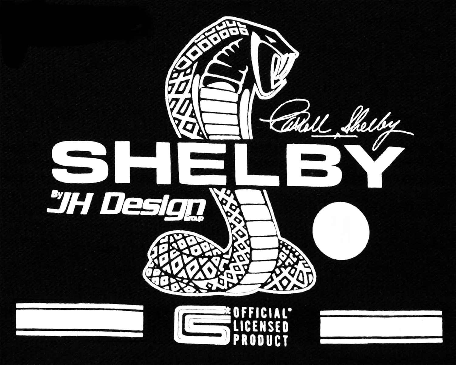 JH DESIGN GROUP Men’s Shelby Cobra Snake Black Pullover Hoodie Sweatshirt