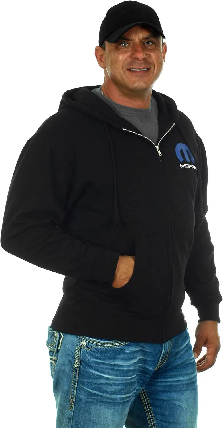 JH Design Men's Mopar Logo Hoodies in 3 Styles Pullover and Zip- Up Sweatshirts